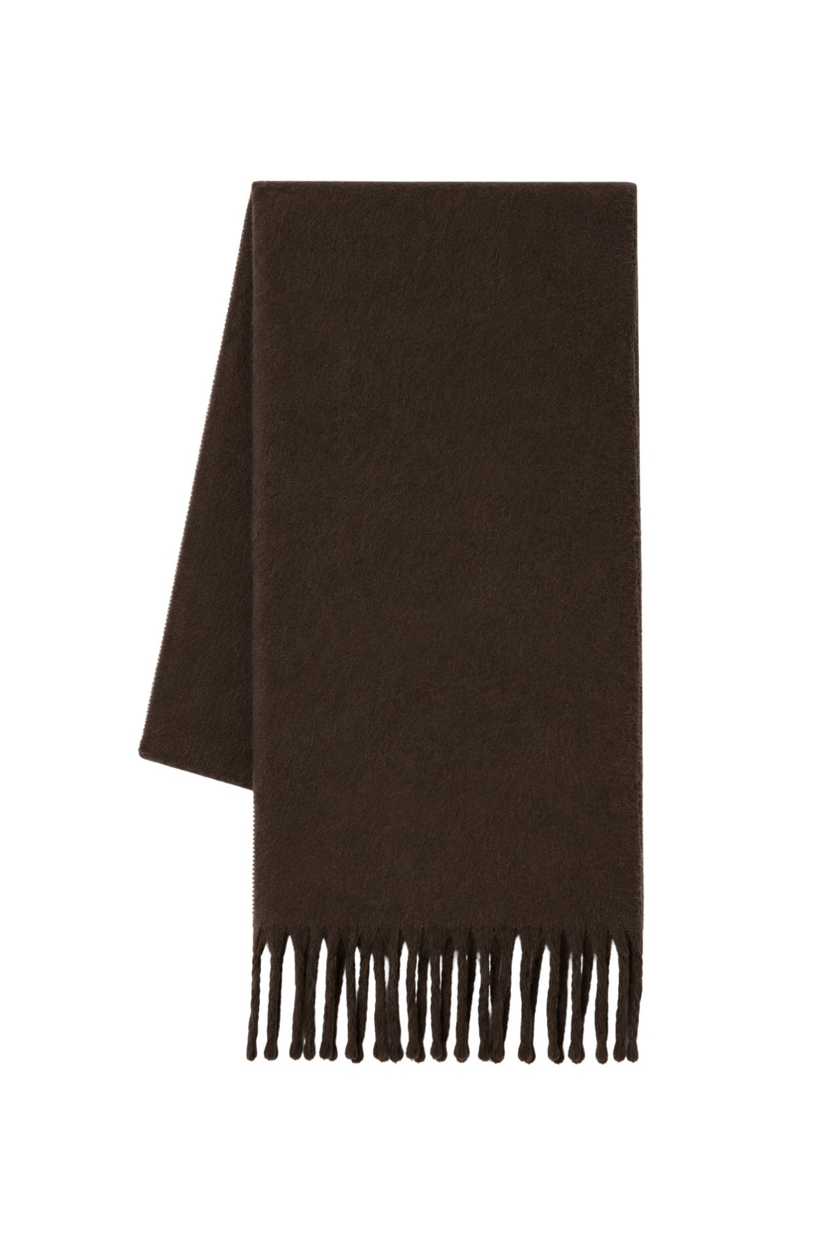 Soft Textured Brown Basic Scarf