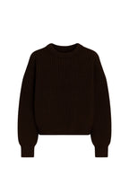 Knit Detail Basic Brown Knit Sweater