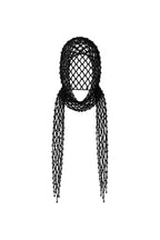 Black Hair Accessory with Pearl Detail and Tie