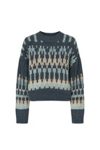 Patterned Colorful Knit Sweater