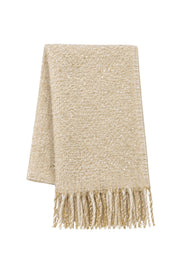 Shimmering Basic Ecru Scarf