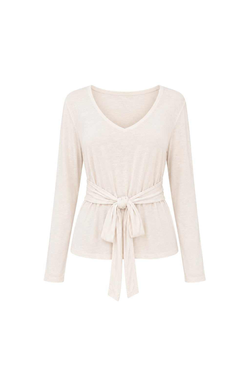 Tie Detail Thin Stone Knitwear Blouse