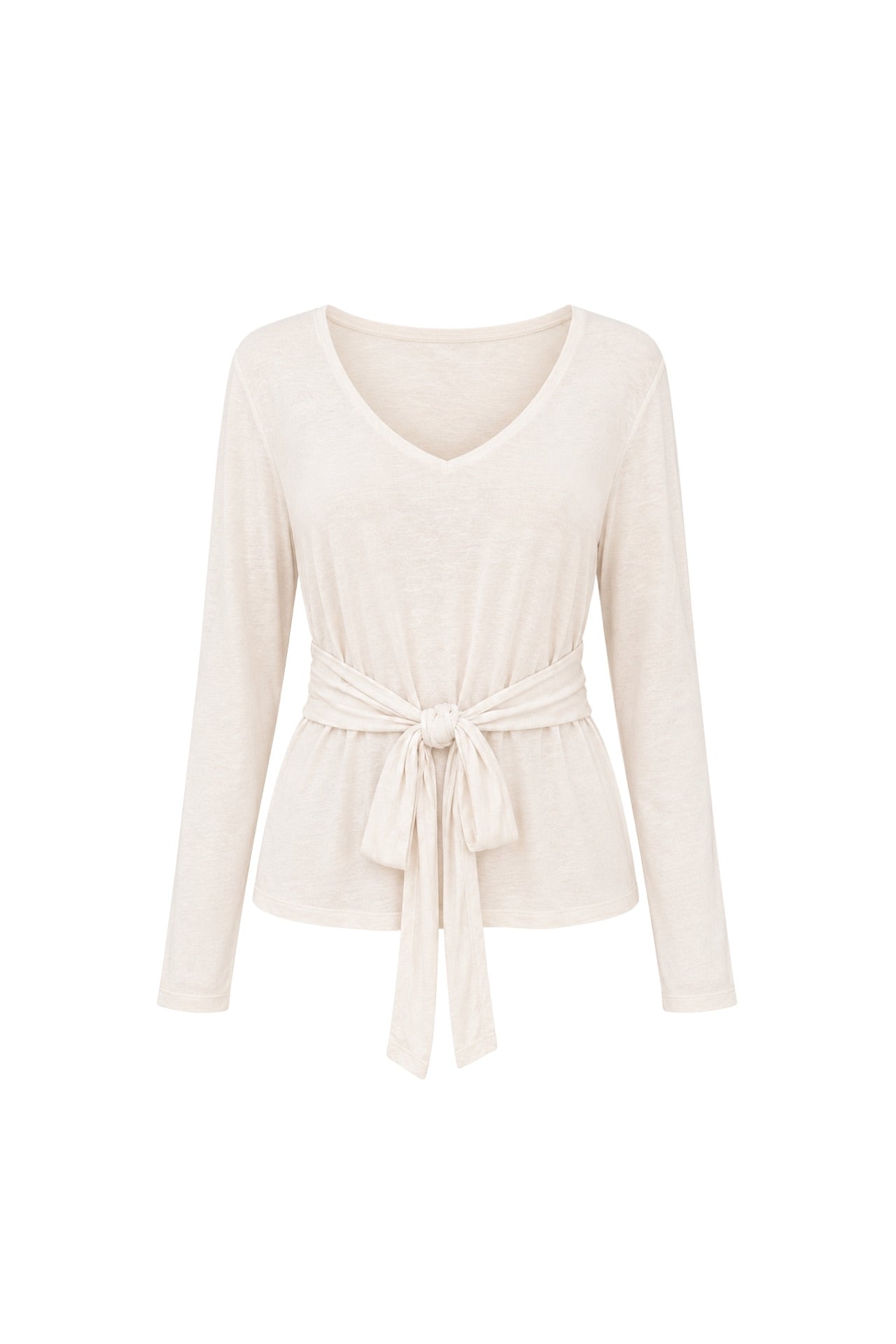 Tie Detail Thin Stone Knitwear Blouse
