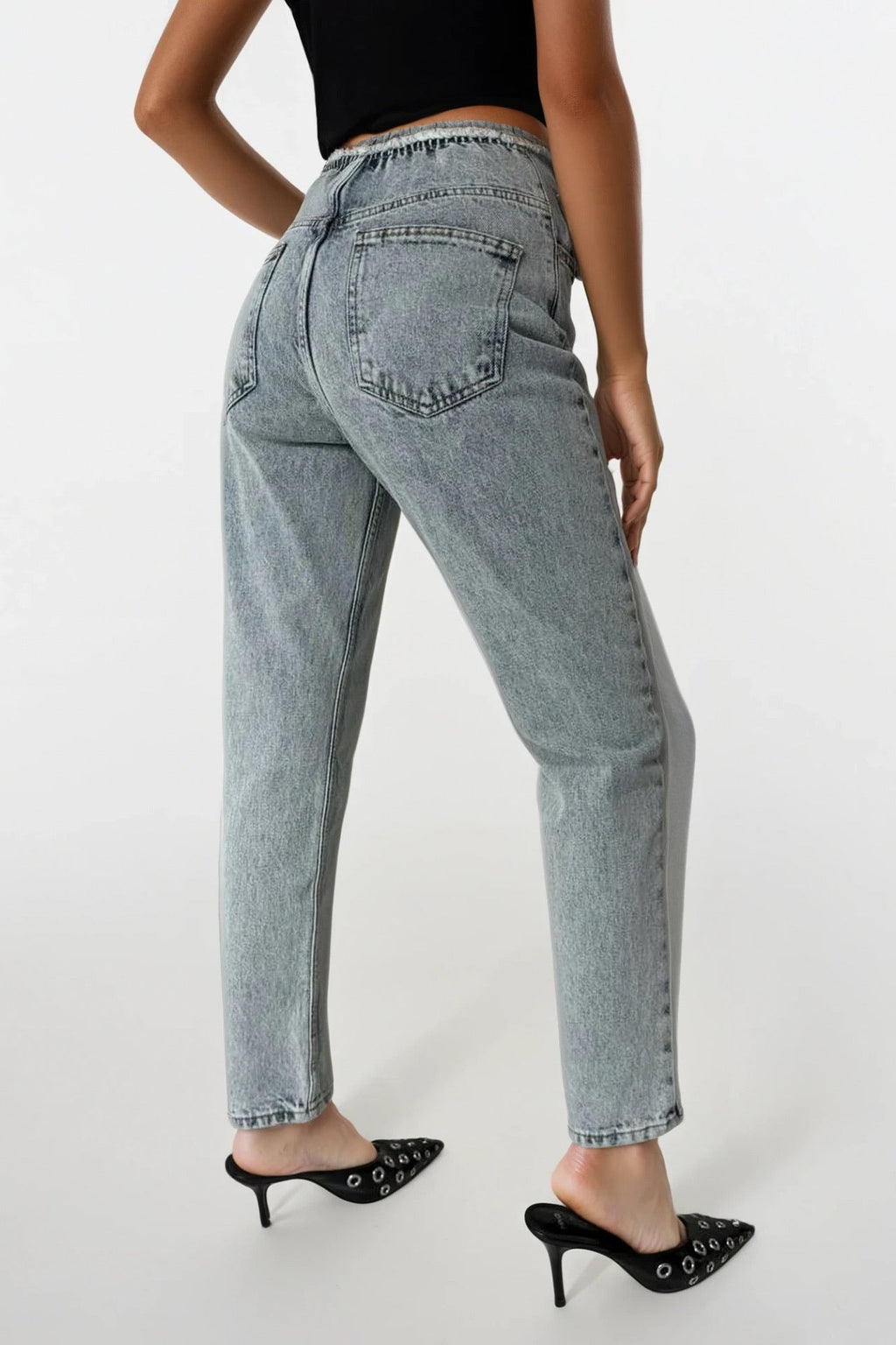 Waisttsiz Low Waist Light Blue Jeans