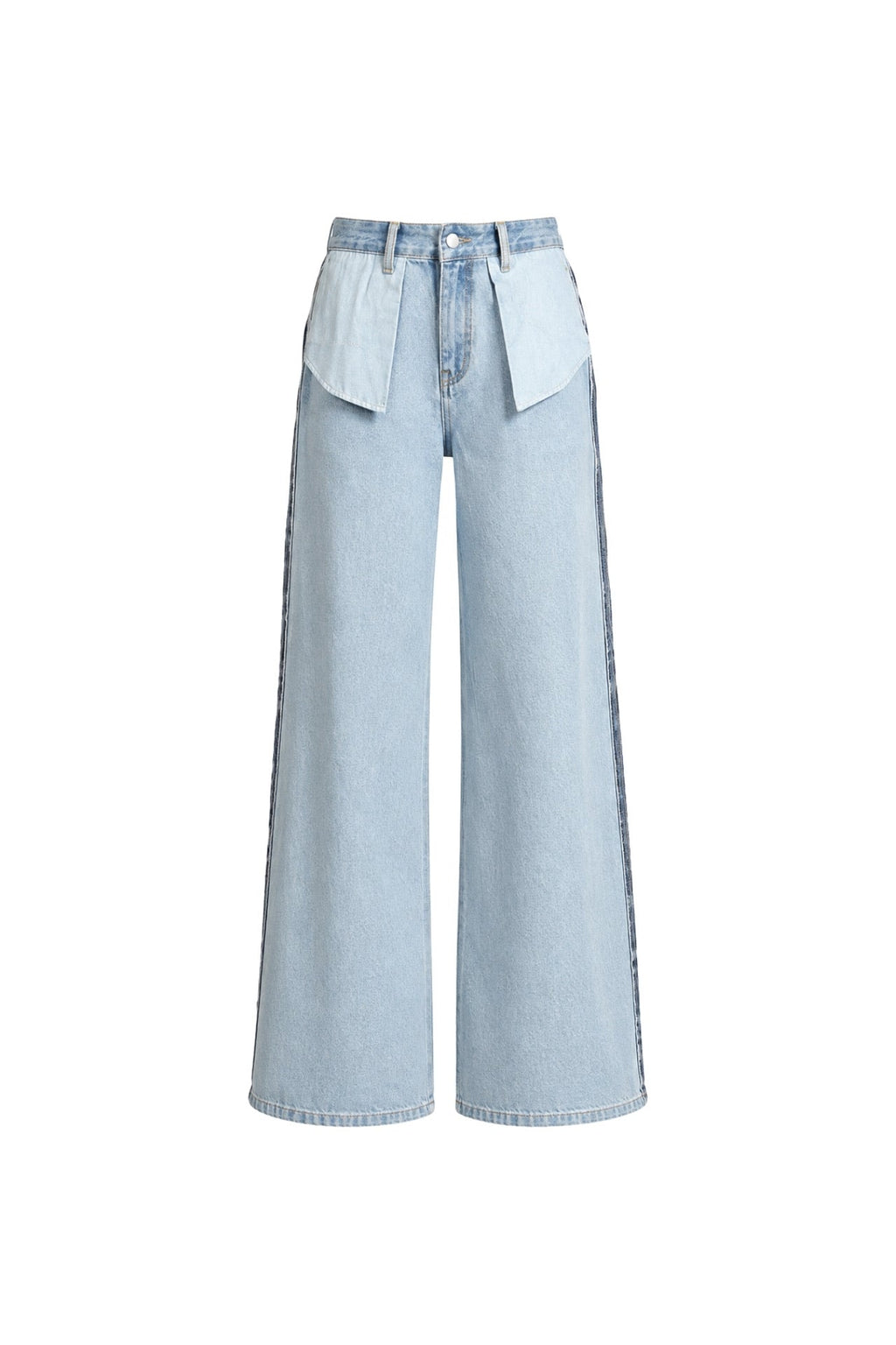 Pocket Detail Reverse Stitch Blue Jean