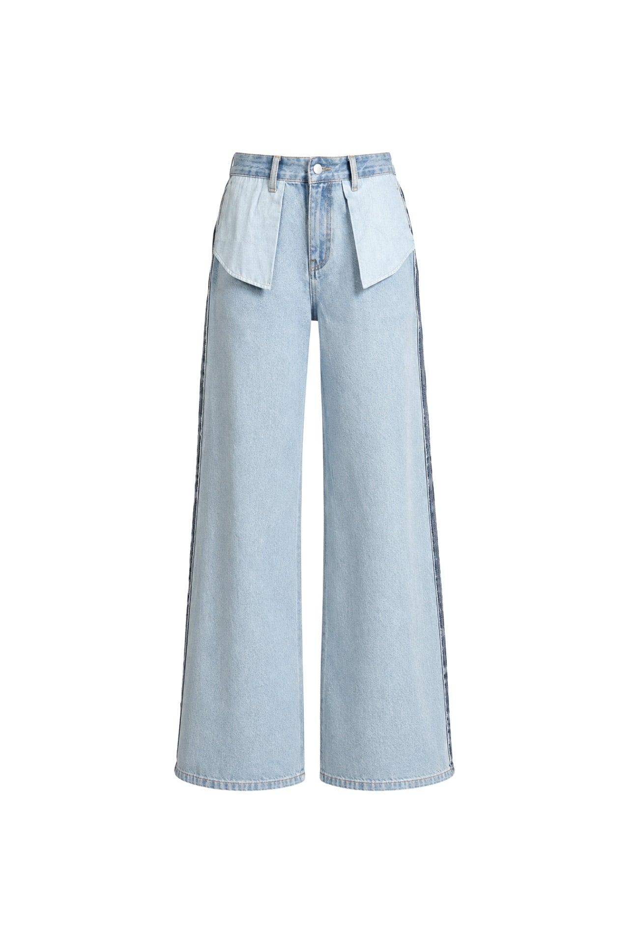 Pocket Detail Reverse Stitch Blue Jean