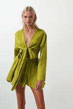 Waist Elastic Lime Weight Skirt