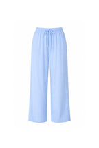Waist Elastic Detail Blue Modal Trousers