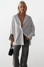 Cuff Detail White Shirt