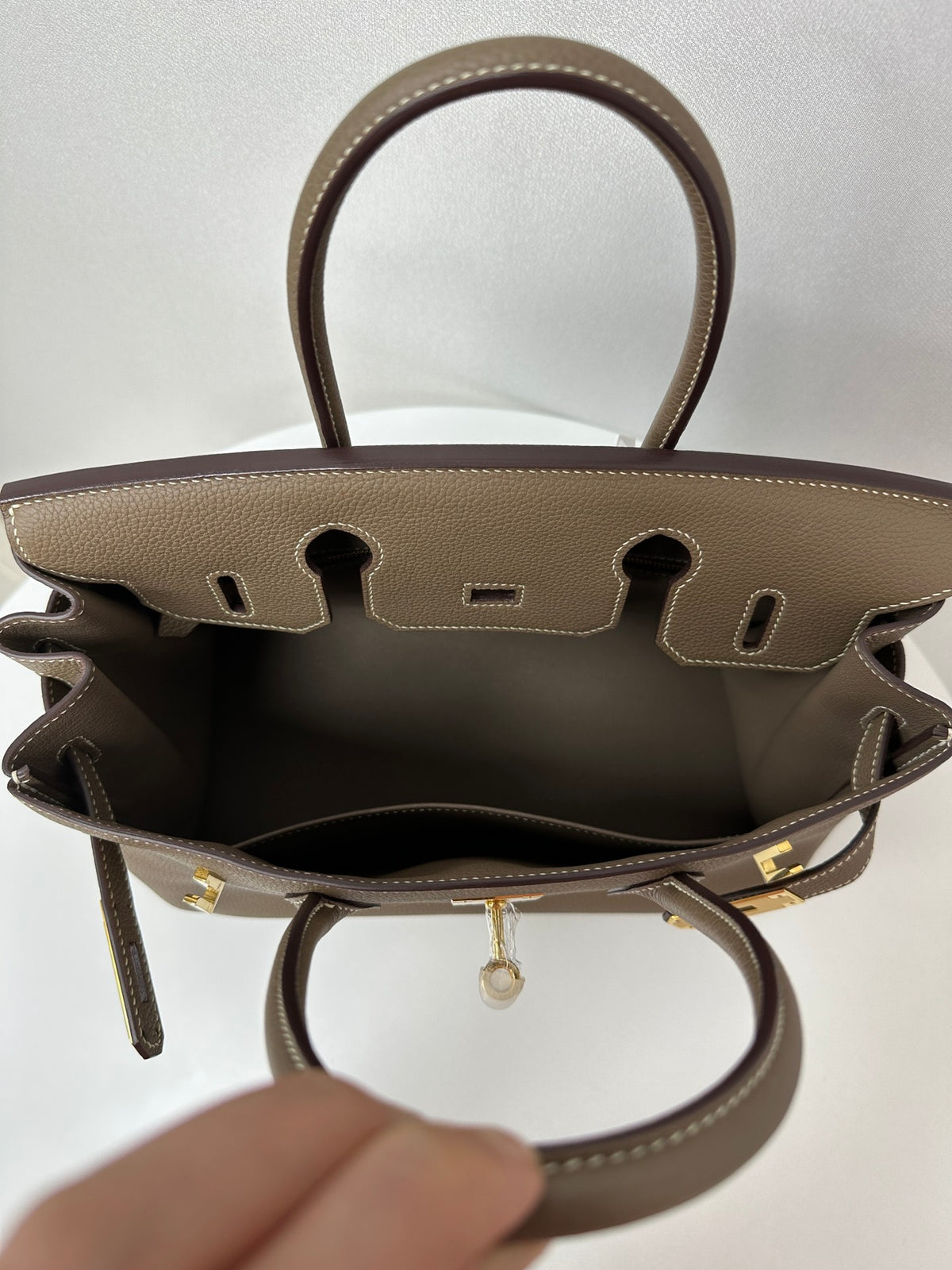Handmade Genuine Leather 25 Top Handle Bag