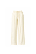 Yellow Modal Trousers with Elastic Waist Detail