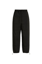 Zipper Detay Quilted Black Pants