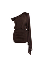 Brown mini dress