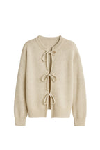 Tie Knit Ecru Sweater