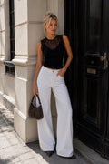 Lace Garnili Black Knit Blouse