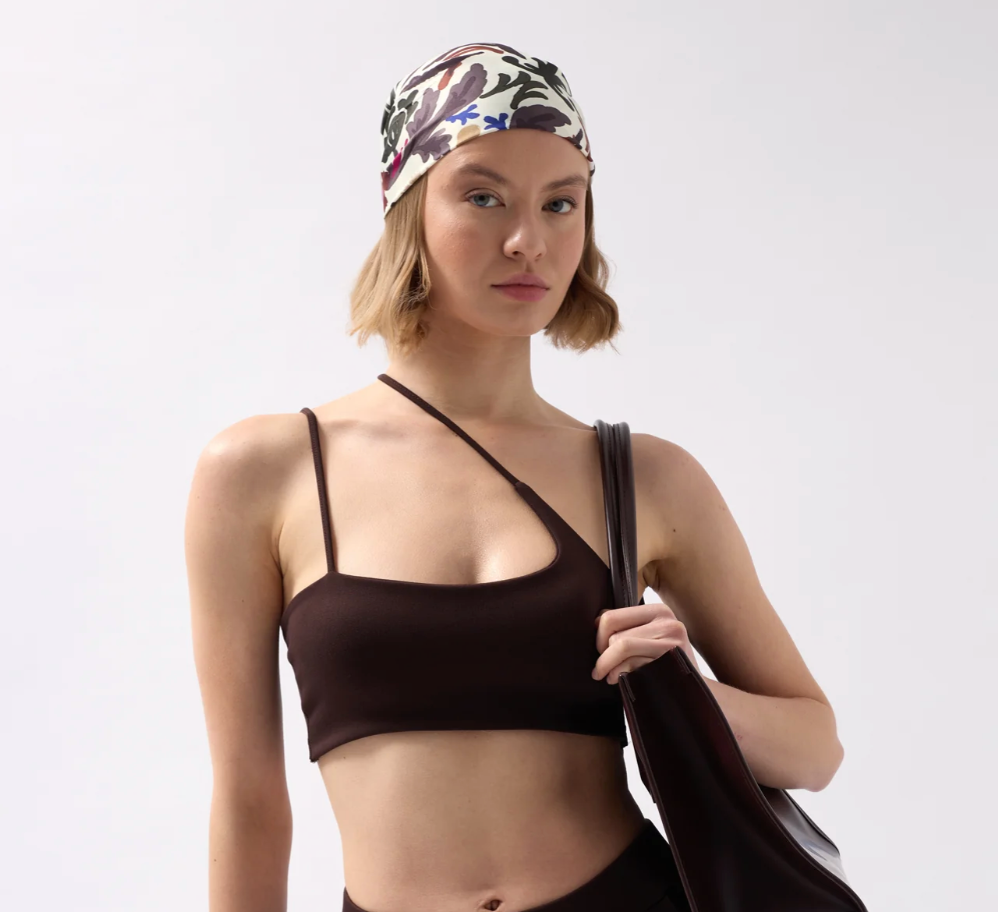 Leggings Detail High Waist Blue Jeans + Crop