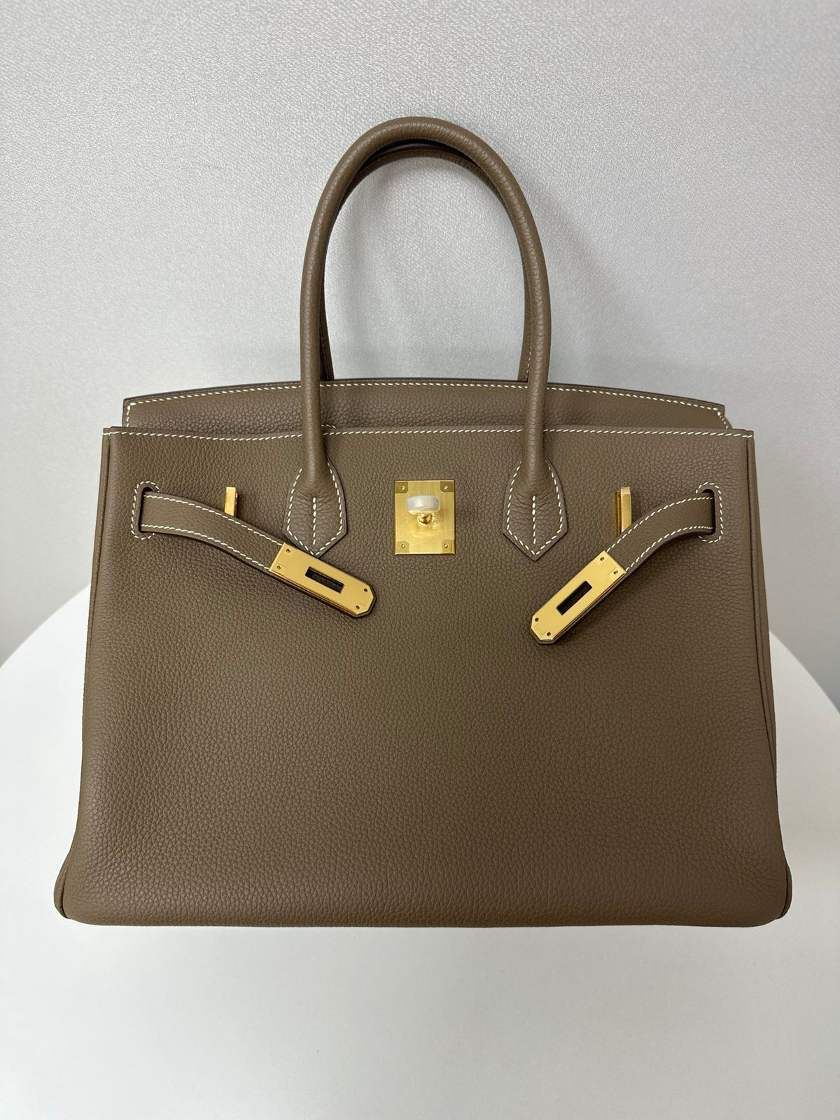 Handmade Genuine Leather 25 Top Handle Bag