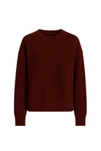 Crew Neck Basic Burgundy Sweater