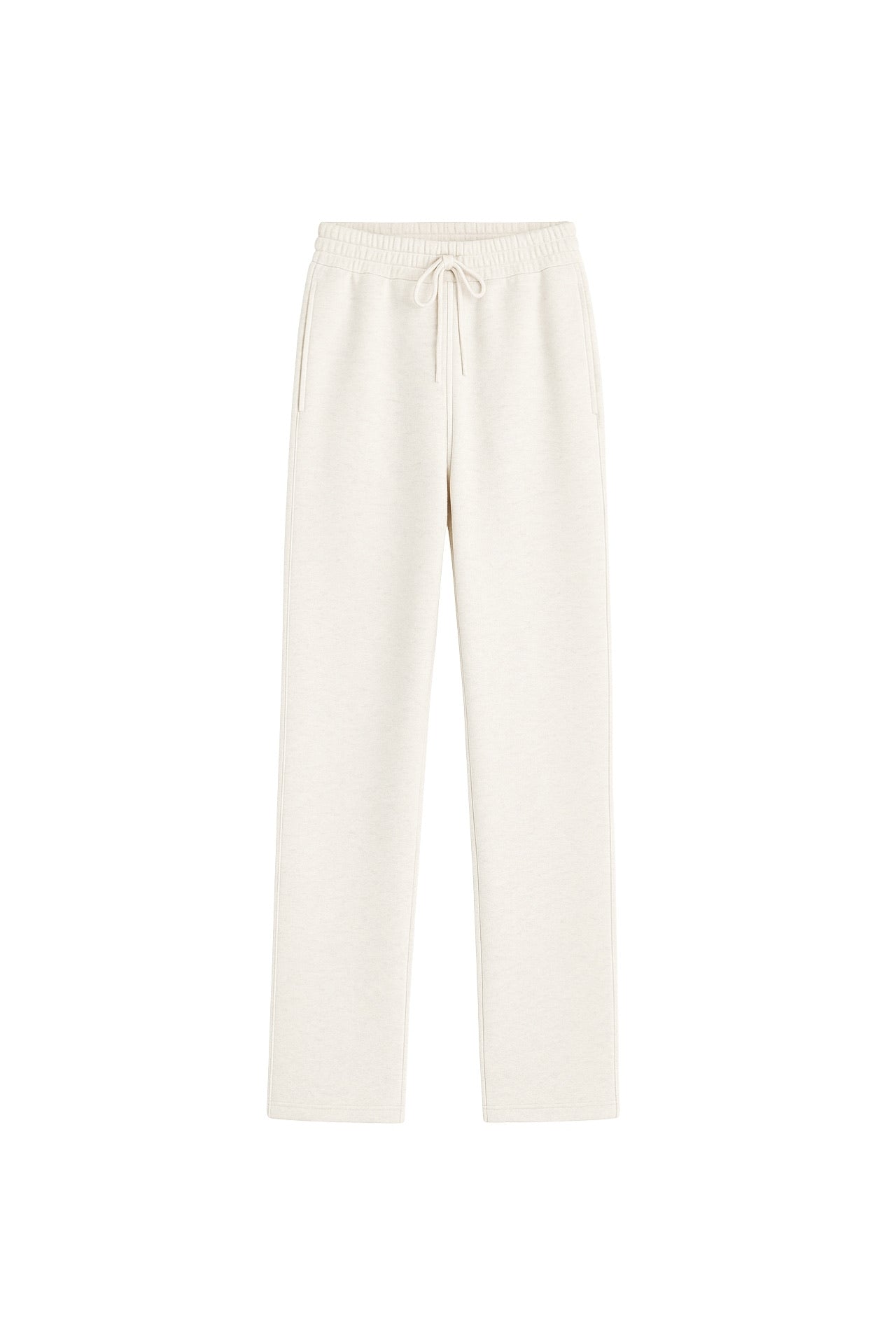 Waist Elastic Boru Leg Ecru Tracksuit Alti