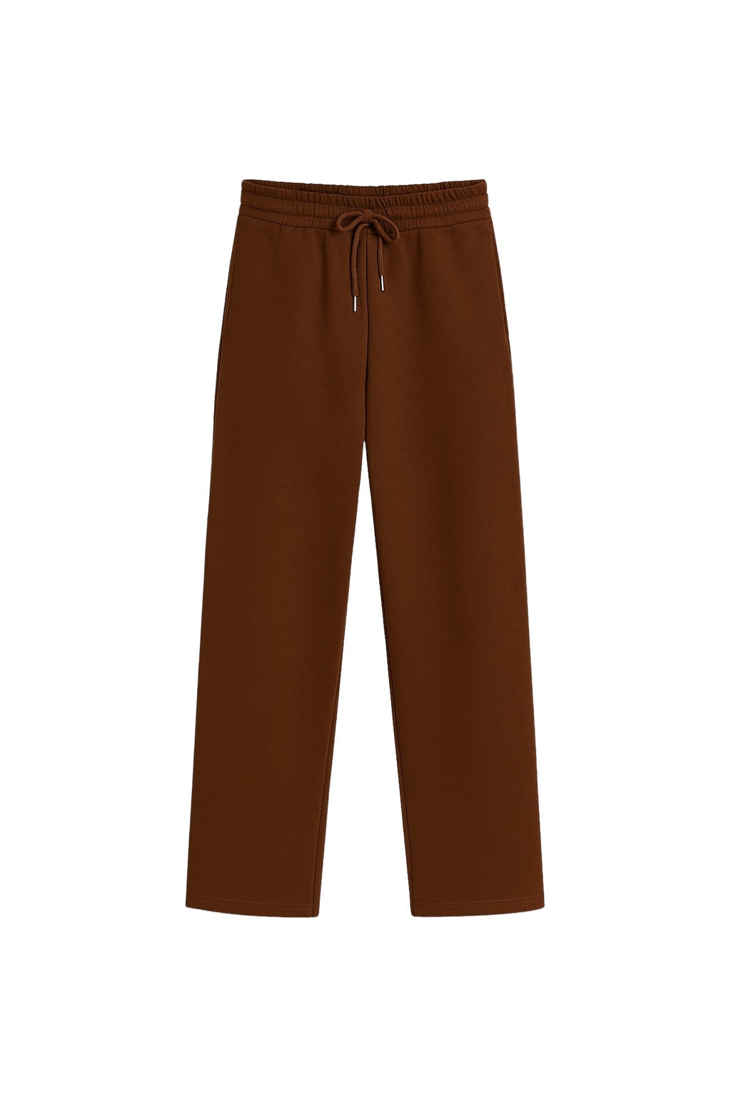 Waist Elastic Boru Leg Brown Tracksuit Alti