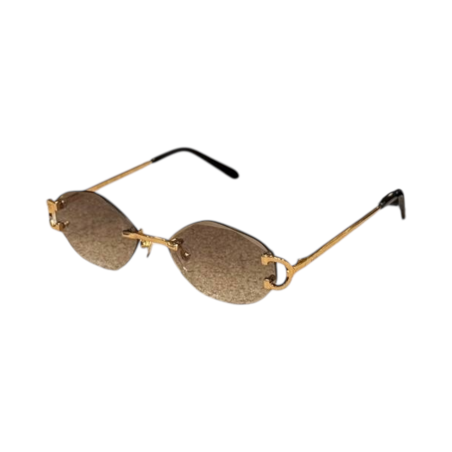 Gold Frame Square Sunglasses