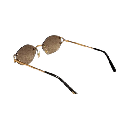 Gold Frame Square Sunglasses