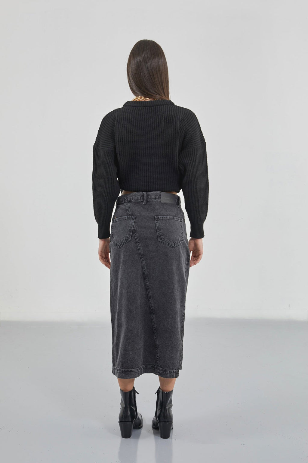 Oversize Black Knit Sweater
