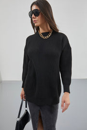 Oversized Black Knitted Sweater