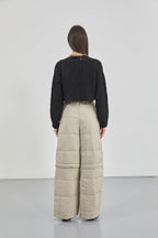 Baklava Pattern Black Crop Fringe Cardigan