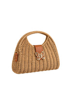 Accessory Detail Mini Mink Straw Bag