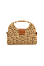 Accessory Detail Mini Mink Straw Bag