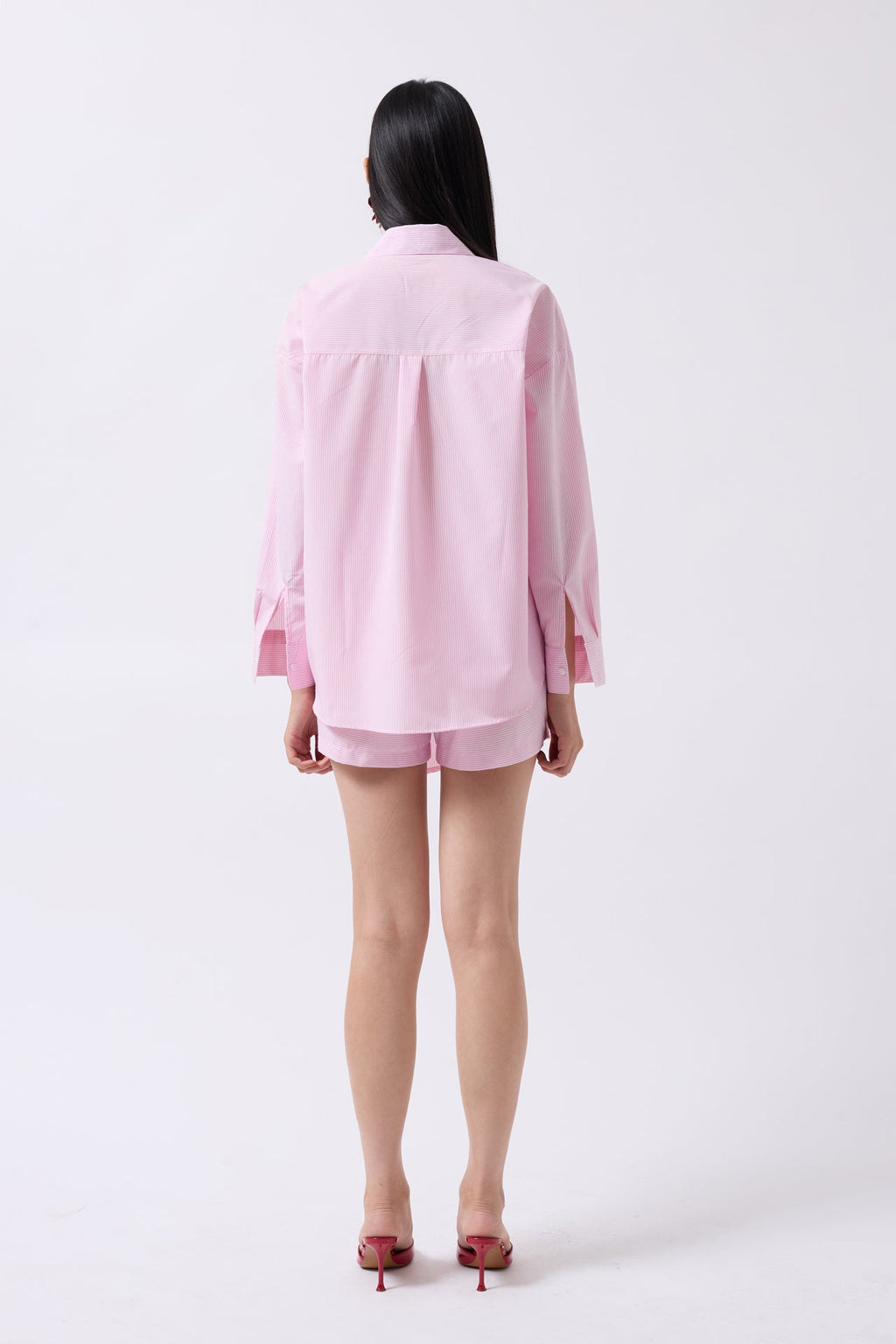 Wrap Detail Pink Shirt