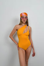 Asymmetric Strappy Yellow Mayo