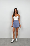 Strappy Basic Ecru Knit Blouse
