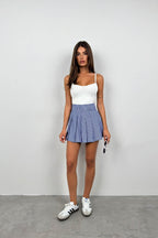 Strappy Basic Ecru Knit Blouse