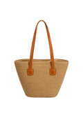 Strappy Straw Mink Shoulder Bag