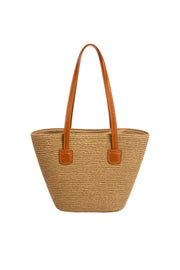 Shoulder Wicker Mink Handbag