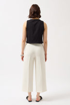 Tie Detail Low-Cut Black Blouse