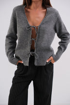 Bagcikli Gray Cardigan