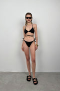 Baglama Detail Black Bikini Takim