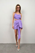 Tie Wrap Lilac Skirt