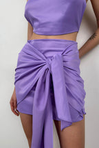 Tie Wrap Lilac Skirt