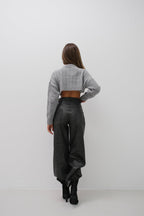 Diamond Pattern Gray Sweater