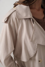 Basic Beige Oversize Trench Coat