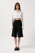Basic Crop White Shirt