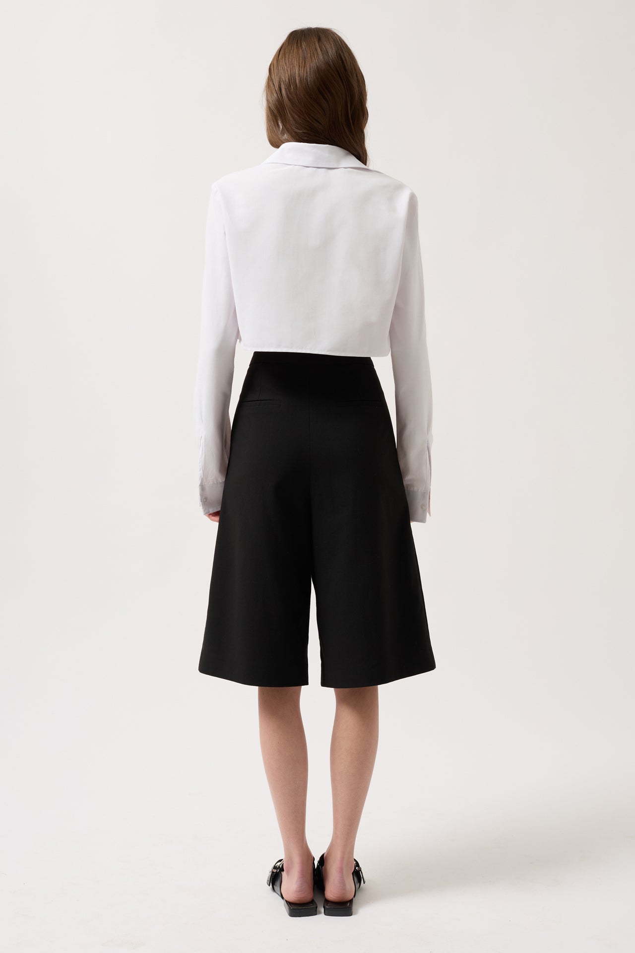 Basic Crop White Shirt
