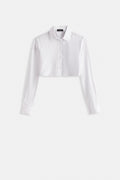 Basic Crop White Shirt