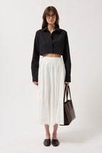 Basic Crop Black Shirt