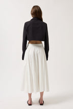 Basic Crop Black Shirt