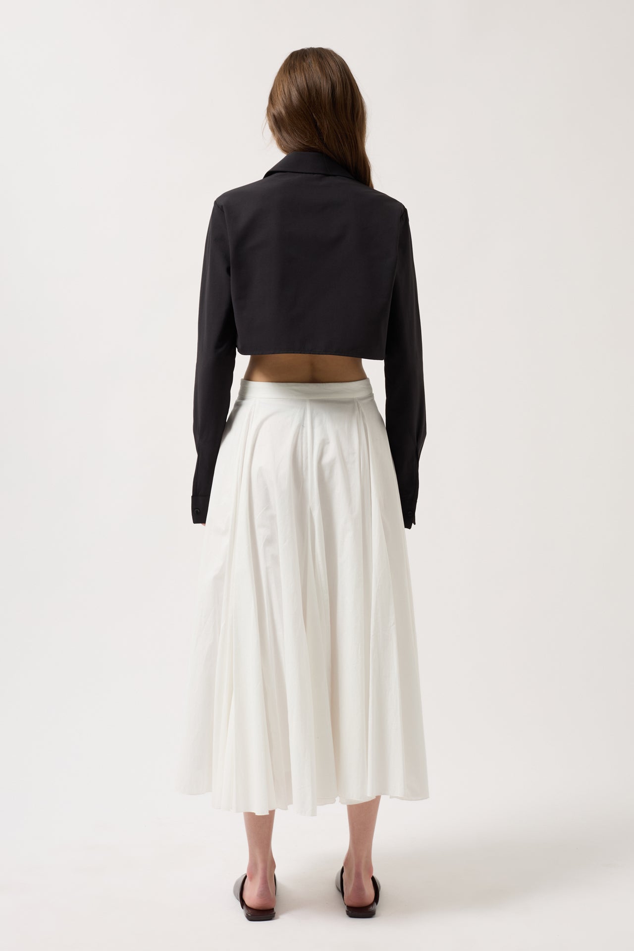 Basic Crop Black Shirt